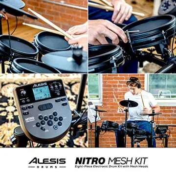Alesis Nitro Mesh Kit - Ideal Electronic Drum Set for Beginners
