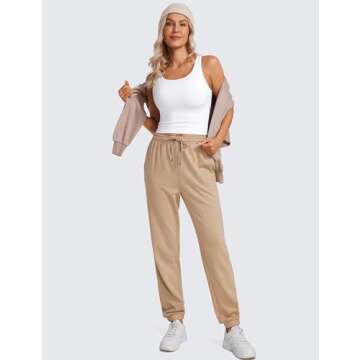 CRZ YOGA Women's Butterluxe Double Lined Tank Top