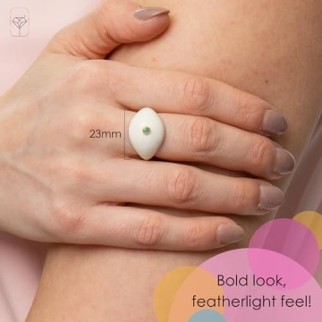 MAX + STONE Emerald Stone Cocktail Ring for Women