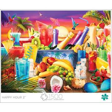Buffalo Games - Lena - Happy Hour 2-1500 Piece Jigsaw Puzzle for Adults Challenging Puzzle Perfect f...