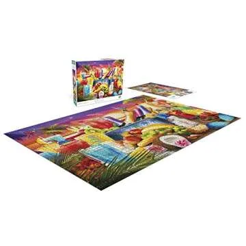 Buffalo Games - Lena - Happy Hour 2-1500 Piece Jigsaw Puzzle for Adults Challenging Puzzle Perfect for Game Nights - Finished Size is 38.50 x 26.50