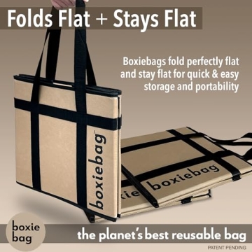 BOXIEBAG Collapsible Insulated Grocery Bag for Easy Shopping