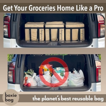 BOXIEBAG Collapsible Insulated Grocery Bag for Easy Shopping