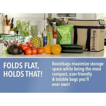 BOXIEBAG Collapsible Insulated Grocery Bag for Easy Shopping