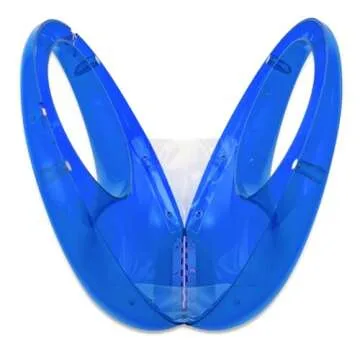 YYW Acrylic Evening Clutch Purse Moon Shape Unique Transparent Evening Handbag