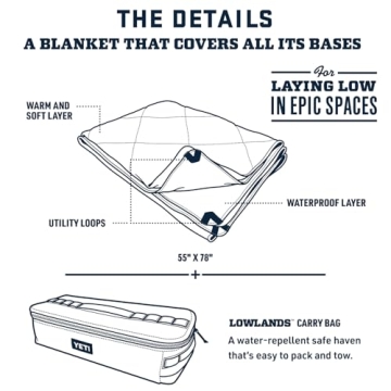 YETI Lowlands Blanket - Waterproof, Soft & Durable