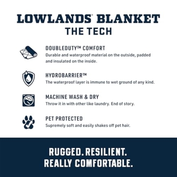 YETI Lowlands Blanket - Waterproof, Soft & Durable