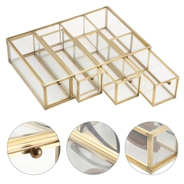 Hipiwe Stylish Sunglasses Organizer with 4 Drawers