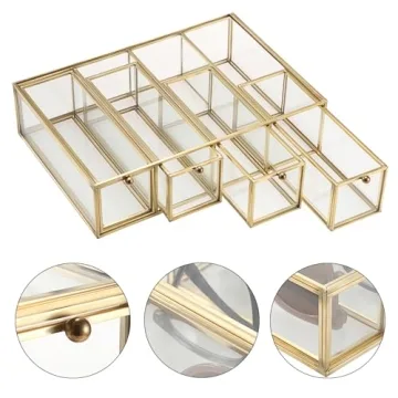 Hipiwe Stylish Sunglasses Organizer with 4 Drawers