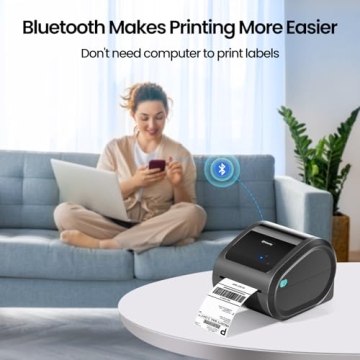 Omezizy Bluetooth Thermal Label Printer for Shipping