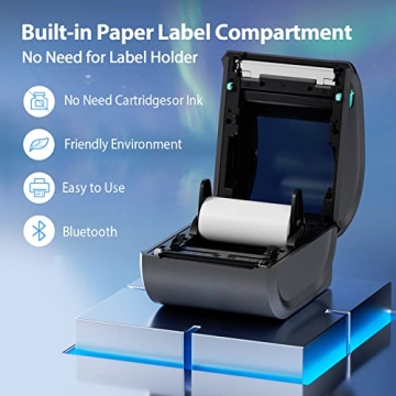 Omezizy Bluetooth Thermal Label Printer for Shipping