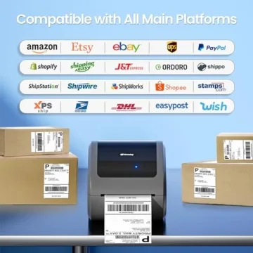 Omezizy Bluetooth Thermal Label Printer for Shipping