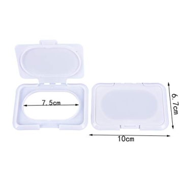 30Pcs Disposable Baby Wipes Lid Wipes Cover Single Sheet Dispenser Portable Child Wet Tissues Box Lid, 3.94 x 2.64 Inches
