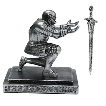 AMJUDOT Knight Pen Holder Cool Desk Organizer Gift