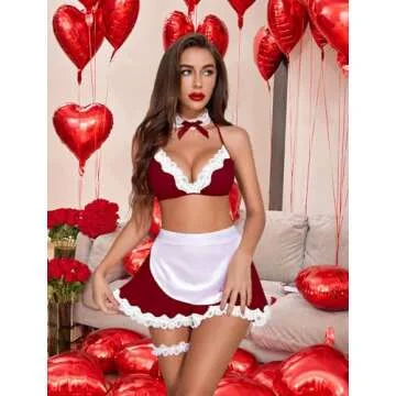 Avidlove Sexy Maid Lingerie Set for Women - Cosplay & Parties