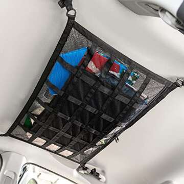 YVVZHOU PANN Upgrade Ceiling Cargo Net for Smart Storage