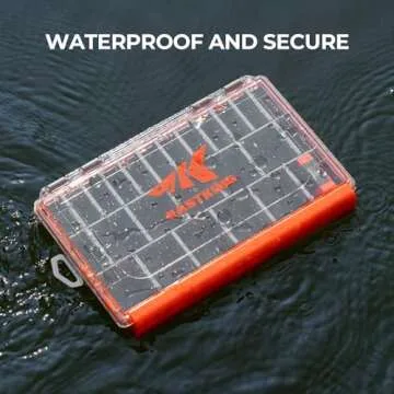 KastKing HyperSeal Waterproof Fishing Tackle Box, Waterproof 3600 and 3700 Tackle Trays, Organizer w...