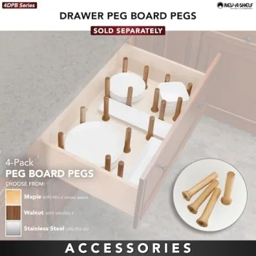 Rev-A-Shelf Trimmable Pegboard Drawer Divider Organizer