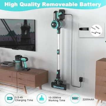 Powerful 2024 Cordless Vacuum Cleaner with 25Kpa Suction
