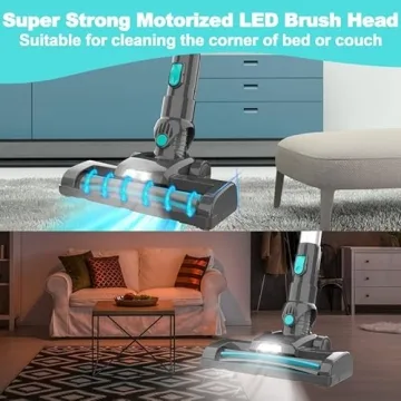Powerful 2024 Cordless Vacuum Cleaner with 25Kpa Suction