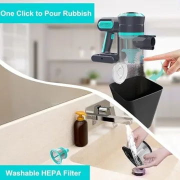 Powerful 2024 Cordless Vacuum Cleaner with 25Kpa Suction