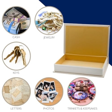 DIY Cream Faux Book Stack for Home Decor & Crafts