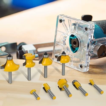 BAIDETS 24 Piece Router Bits Set for Efficient Woodworking