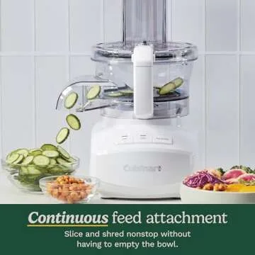 Cuisinart 9-Cup Continuous Feed Food Processor with Versatile Discs and Easy Cleanup