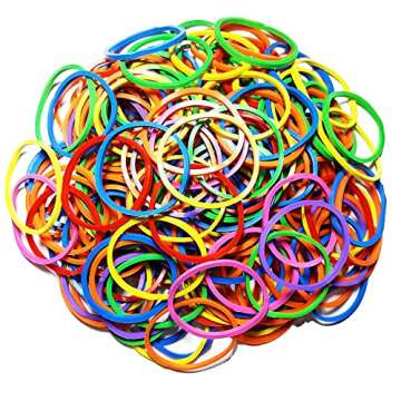 200 Pcs 2.5cm 1" Small Rubber Bands Bulk Elastic Wide Money Rubber Bands Stationery Holder Thermostability Rubber Bands Strong Elastic Band Loop Office Supplies (Rubber-200p)