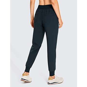 CRZ YOGA Women’s Lightweight Workout Joggers 27.5" - Ideal for Travel, Hiking, and Casual Wear