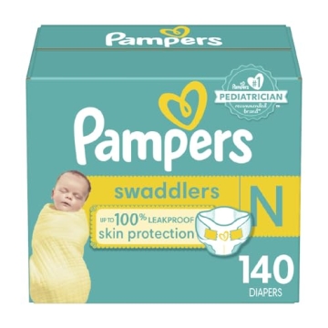 Pampers Swaddlers Newborn Diapers Size 0 Ultra Soft Leak-Proof