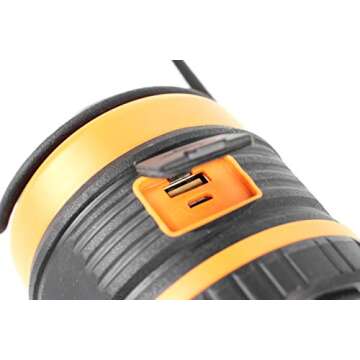 LED Camping Lantern Rechargeable, 1800LM, 4 Light Modes, 4400mAh Power Bank, IP44 Waterproof, Perfect Lantern Flashlight for Hurricane, Emergency, Power Outages, Home and More, with USB Cable (2 Pack)