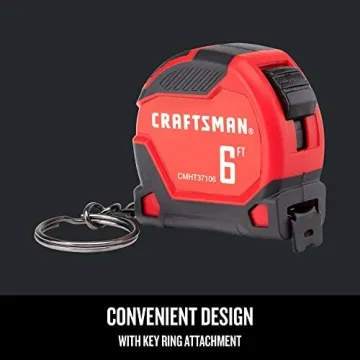 CRAFTSMAN Keychain Tape Measure Convenient Compact Tool