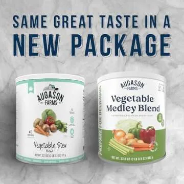 Augason Farms Vegetable Medley, Emergency Food Supply, 131 Servings