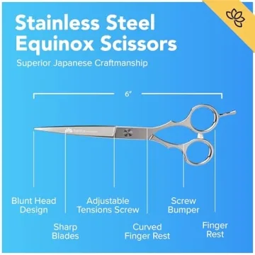 Equinox Salon Styling Series Hair Cutting Scissors 6.0 Inch
