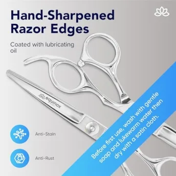 Equinox Salon Styling Series Hair Cutting Scissors 6.0 Inch