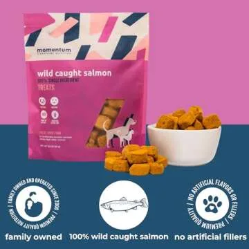 Wild-Caught Salmon Treats for Dogs & Cats - High Protein