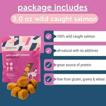 Wild-Caught Salmon Treats for Dogs & Cats - High Protein