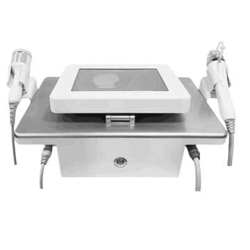 WaWaNMES 2in1 Handle Fractional Microcrystal Machine with Cold Hammer For Skin Rejuvenation Anti-aging, White