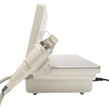 WaWaNMES 2in1 Handle Fractional Microcrystal Machine with Cold Hammer For Skin Rejuvenation Anti-aging, White