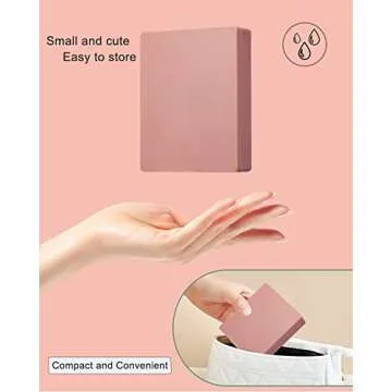 Golbylicc Compact Travel Makeup Brush Set with Mirror