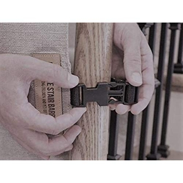 Stair Barrier No Drill Baby Gate for Stairs Fabric Excellence