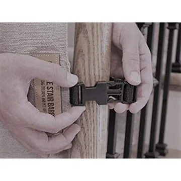 Stair Barrier No Drill Baby Gate for Stairs Fabric Excellence