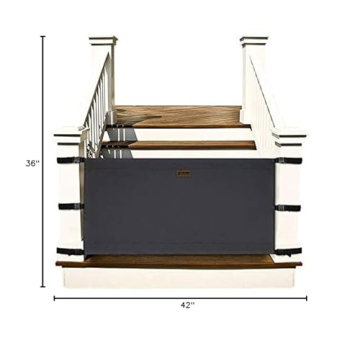 Stair Barrier No Drill Baby Gate for Stairs Fabric Excellence
