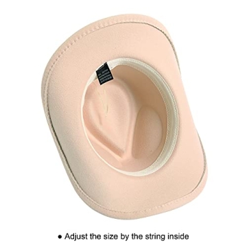 Lanzom Wide Brim Cowboy Hats for Men and Women