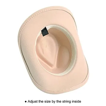 Lanzom Wide Brim Cowboy Hats for Men and Women