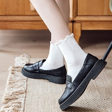 Fashionable Mcool Mary Ruffle Socks for Women - 6 Pack