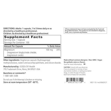 Klaire Labs Magnesium Glycinate Complex - Premium Sleep Aid