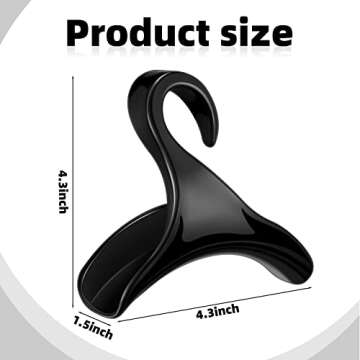 Maitys 18 Pcs Acrylic Purse Hanger Hook for Stylish Handbag Organization