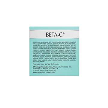 Pharmagel Beta-C Dual Action Moisturizer Normal to Oily Skin | Brightening and Smoothing Face Moisturizer | Pore Minimizer & Rejuvenation - 2 oz.